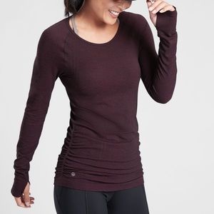 Athleta Speedlight Heather long sleeve top, S